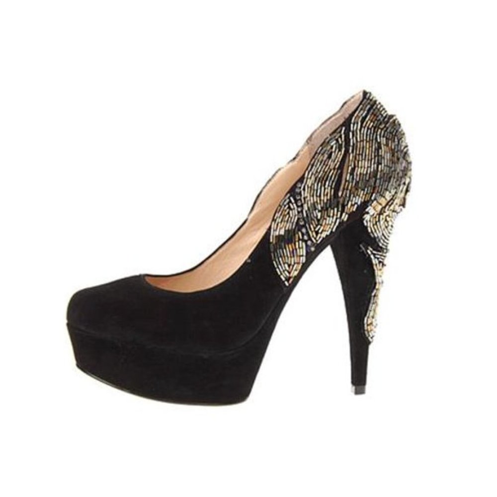Enzo Angiolini Baladeva Black Platform Heel